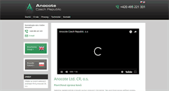 Desktop Screenshot of anocote.cz